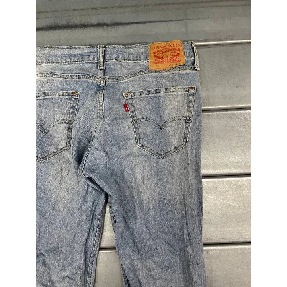 Levis‎ 511 Jeans Mens 33x34 Blue Light Wash Denim Straight Outdoor